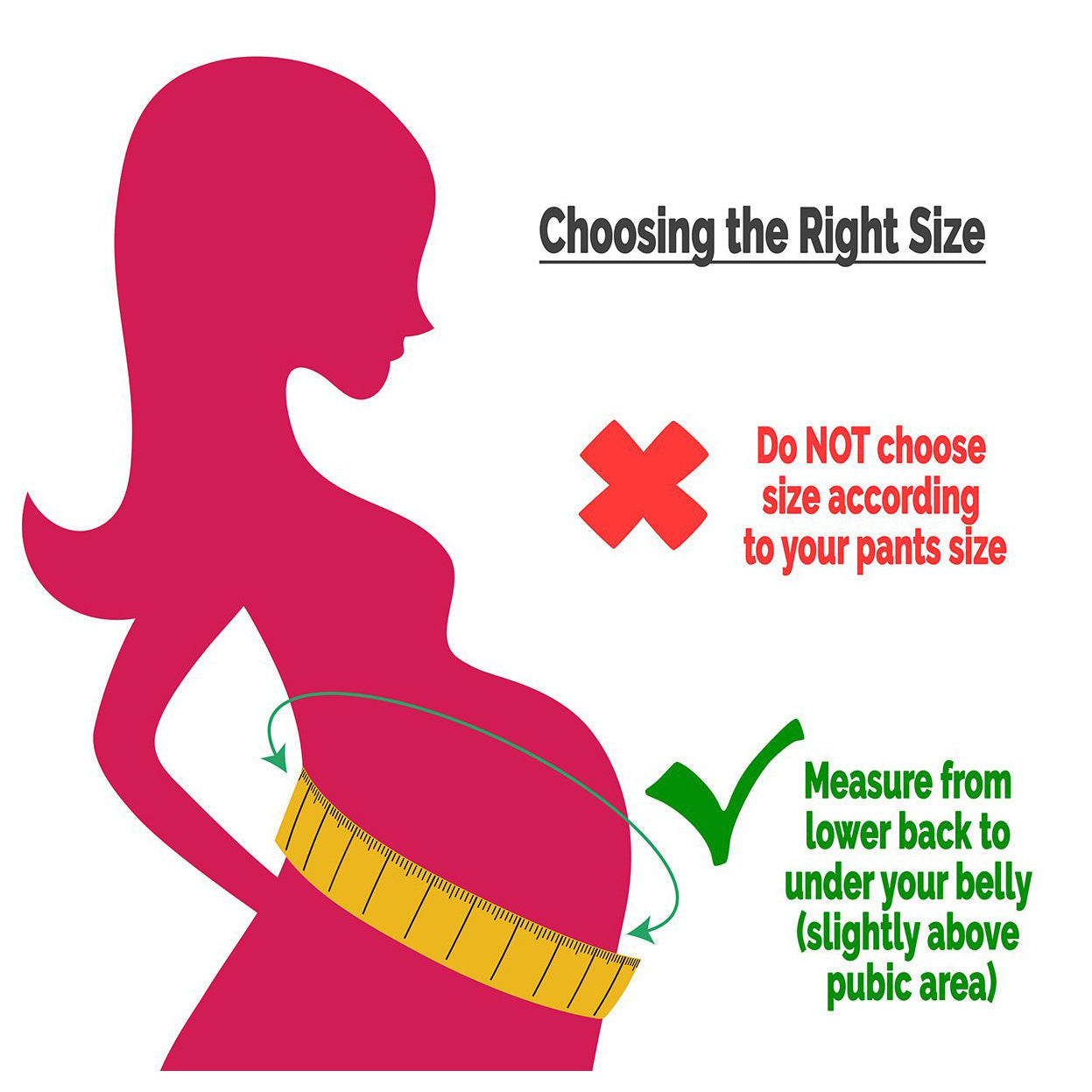 Babebay Pregnancy Belly Support Band, Pregnancy Belt Black