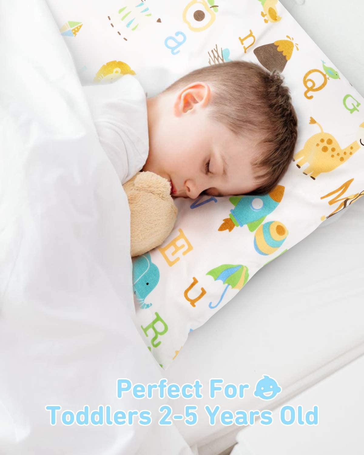 Babebay Toddler Pillow,13 x 18 Inch Kids Pillows for Sleeping,1 PACK