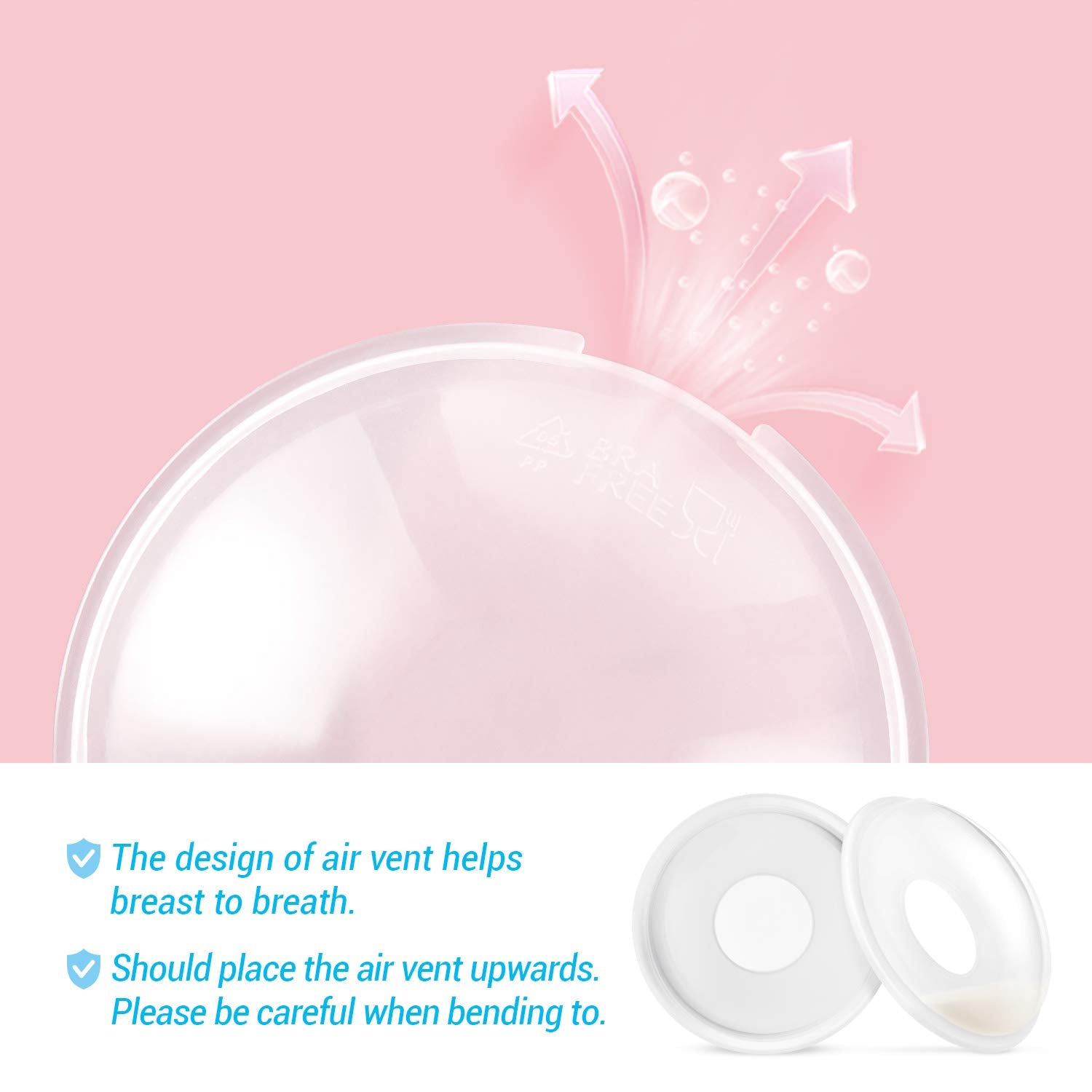 Breast Shells Milk Saver for Breastfeeding, 2 Pack BPA Free Breast Shield  Nursing Cups Protect Sore Nipples Breast Milk Collection Shells